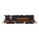 EMD GP35 High Nose - Standard DC - Stealth -- Wheeling & Lake Erie 105 (black, orange, Speed Lettering), HO, Broadway Limited Im