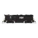 EMD GP35 High Nose - Standard DC - Stealth -- Norfolk & Western 214 (black, white NW), HO, Broadway Limited Imports 8948