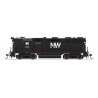 EMD GP35 High Nose - Standard DC - Stealth -- Norfolk & Western 214 (black, white NW), HO, Broadway Limited Imports 8948