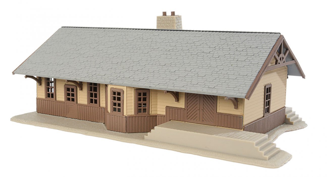 Iron Ridge Station -- Kit - 8-1/4 x 4-3/4 x 2-3/4′ 20.9 x 12 x 6.9cm, HO, WalthersTrainline 904