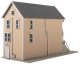 Queen Anne House Victorian House -- Kit - 3-9/16 x 7-11/16 x 5′ 9.05 x 19.53 x 12.7cm, HO, WalthersTrainline 951