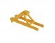 Track Bumper - Built-ups -- Yellow pkg(5), N, Walthers Cornerstone 2602