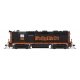 EMD GP35 High Nose - Standard DC - Stealth -- Wheeling & Lake Erie 105 (black, orange, Speed Lettering), HO, Broadway Limited Im