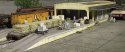 Open Air Transload Building -- Kit - 25 x 5-1/4 x 3′ 63.5 x 13.3 x 7.6cm, HO, Walthers Cornerstone 2918
