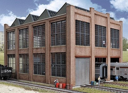 Car Shop -- Kit - 11-5/8 x 8-13/16 x 7-5/8′ 29.5 x 22.4 x 19.4cm, HO, Walthers Cornerstone 3040