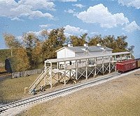 Icehouse and Platform -- Kit - 18-1/2 x 6-1/4′ 46.9 x 15.8cm, HO, Walthers Cornerstone 3049