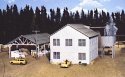 Planing Mill and Shed -- Kit - Mill: 6 x 8` 15.2 x 20.3cm Shed: 6 x 9` 15.2 x 22.9cm, HO, Walthers Cornerstone 3059
