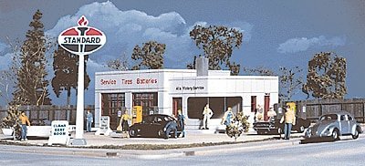 Al`s Victory Service -- Kit - 4 x 6 x 2-1/16` 10 x 15 x 5.8cm, HO, Walthers Cornerstone 3072