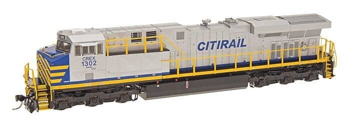 GE ES44AC w/DCC -- Citirail (gray, blue, yellow), HO, Intermountain Railway Company 49745