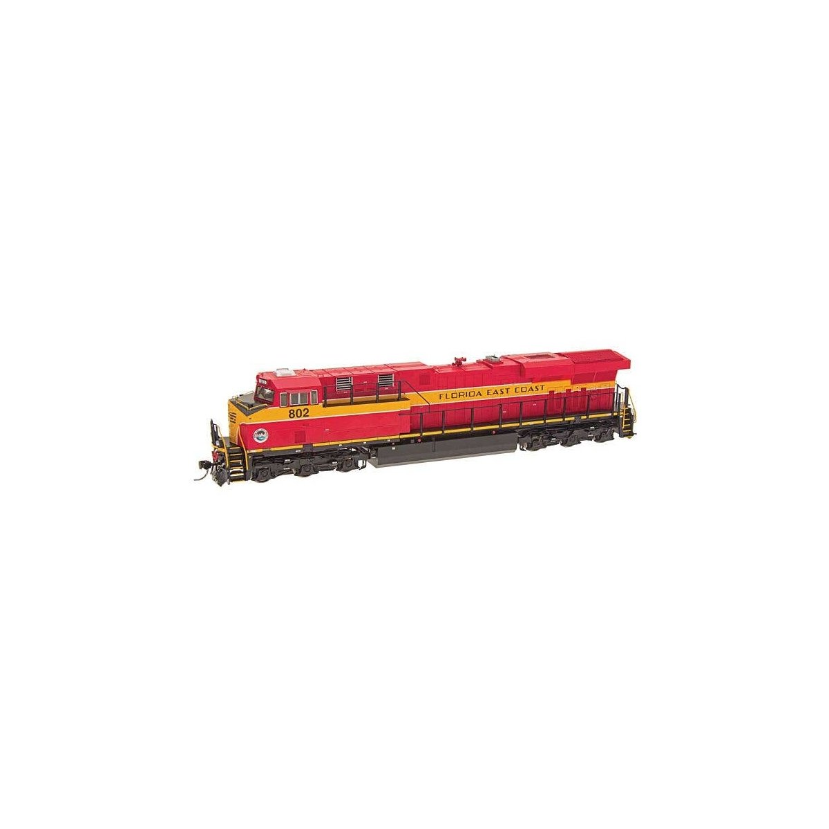 GE ES44AC w/DCC -- Florida East Coast (red, yellow), HO, Intermountain Railway Company 49746