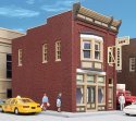 Perfect Perk Cafe -- Kit - 3-1/8 x 5-1/2 x 4-1/2′ 7.9 x 13.9 x 11.4cm, HO, Walthers Cornerstone 3468