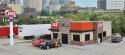 DQ Grill & Chill(R) -- Kit - 7-1/4 x 5-3/8 x 2-3/4′ 18.4 x 13.6 x 6.9cm, HO, Walthers Cornerstone 3485