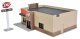 DQ Grill & Chill(R) -- Kit - 7-1/4 x 5-3/8 x 2-3/4′ 18.4 x 13.6 x 6.9cm, HO, Walthers Cornerstone 3485