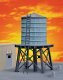 Wooden Water Tank pkg(3) -- Kit - Each: 4 x 2-3/8′ 10.1 x 6cm, HO, Walthers Cornerstone 3507