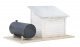 Municipal Water Tower -- Kit - 3-5/16 x 3-5/16 x 11-1/8′ 8.4 x 8.4 x 28.2cm, HO, Walthers Cornerstone 3550