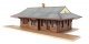 Pennsylvania System Brick Combination Station -- Kit - 12-5/8 x 6 x 3-15/16′ 32 x 15 x 10cm, HO, Walthers Cornerstone 3553
