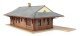 Pennsylvania System Brick Combination Station -- Kit - 12-5/8 x 6 x 3-15/16′ 32 x 15 x 10cm, HO, Walthers Cornerstone 3553