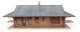Pennsylvania System Brick Combination Station -- Kit - 12-5/8 x 6 x 3-15/16′ 32 x 15 x 10cm, HO, Walthers Cornerstone 3553