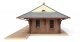 Pennsylvania System Brick Combination Station -- Kit - 12-5/8 x 6 x 3-15/16′ 32 x 15 x 10cm, HO, Walthers Cornerstone 3553