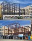Skyscraper Construction Site -- Kit - 8-5/8 x 10-9/16 x 5-3/4′ 21.9 x 26.8 x 14.6cm, HO, Walthers Cornerstone 3761