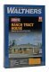 Ranch Tract House -- Kit - 5-1/2 x 4-1/8 x 2-1/4′ 13.9 x 10.4 x 5.7cm, HO, Walthers Cornerstone 3777