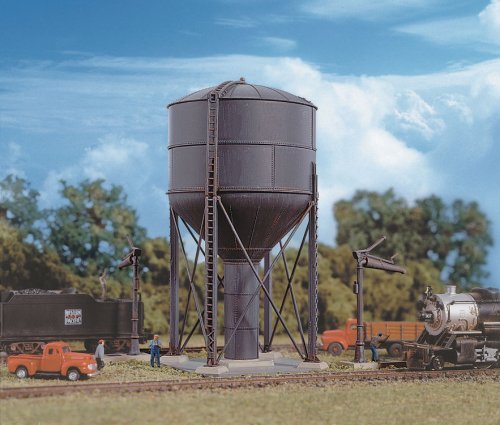 Steel Water Tank -- Kit - 2 x 2 x 4-1/2′ 5 x 5 x 11.4cm, N, Walthers Cornerstone 3817