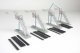 Modern Loading Racks pkg(4) -- Kit - Each 3-1/8 x 1-11/16 x 4′ 7.9 x 4.2 x 10.1cm, HO, Walthers Cornerstone 4037