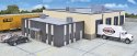Central Beverage Distributors with Office Annex -- Kit - 15-15/16 x 8 x 4′ 40.4 x 20.3 x 10, HO, Walthers Cornerstone 4042