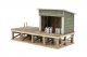 Milk Platform -- Kit - 3-7/16 x 1-1/2 x 1-7/8′ 8.73 x 3.81 x 4.76cm, HO, Walthers Cornerstone 4062