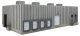 Modern Concrete Grocery Warehouse -- Kit - 16-7/8 x 8-11/16 x 4-1/2′ 42.8 x 22 x 11.4cm, HO, Walthers Cornerstone 4105