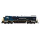 GE ES44AC - Standard DC - Stealth -- CSX 1827 (Baltimore & Ohio Heritage, blue, black, yellow, gray), HO, Broadway Limited Impor