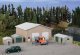 Pole Barn and Sheds -- Kit - Set of Four Buildings, HO, Walthers Cornerstone 4125