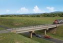 Modern Long-Span Concrete Railroad Bridge -- Kit - 20-7/8 x 2-7/8′ 53 x 7.3cm, HO, Walthers Cornerstone 4592
