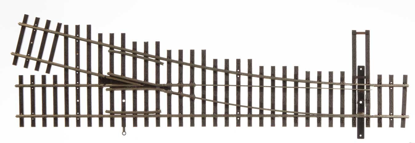 Code 70 Nickel Silver DCC Friendly Number 4 Turnout -- Right Hand, HO, WalthersTrack 70014