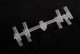 Code 70 Insulated Rail Joiners pkg(24) -- pkg(24), HO, WalthersTrack 70104