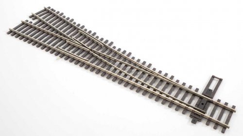 Code 83 Nickel Silver DCC Friendly Number 5 Turnout -- Right Hand, HO, WalthersTrack 83016