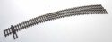 Code 83 Nickel Silver DCC-Friendly Curved Turnout - 24 and 28′ Radii -- Right Hand, HO, WalthersTrack 83064