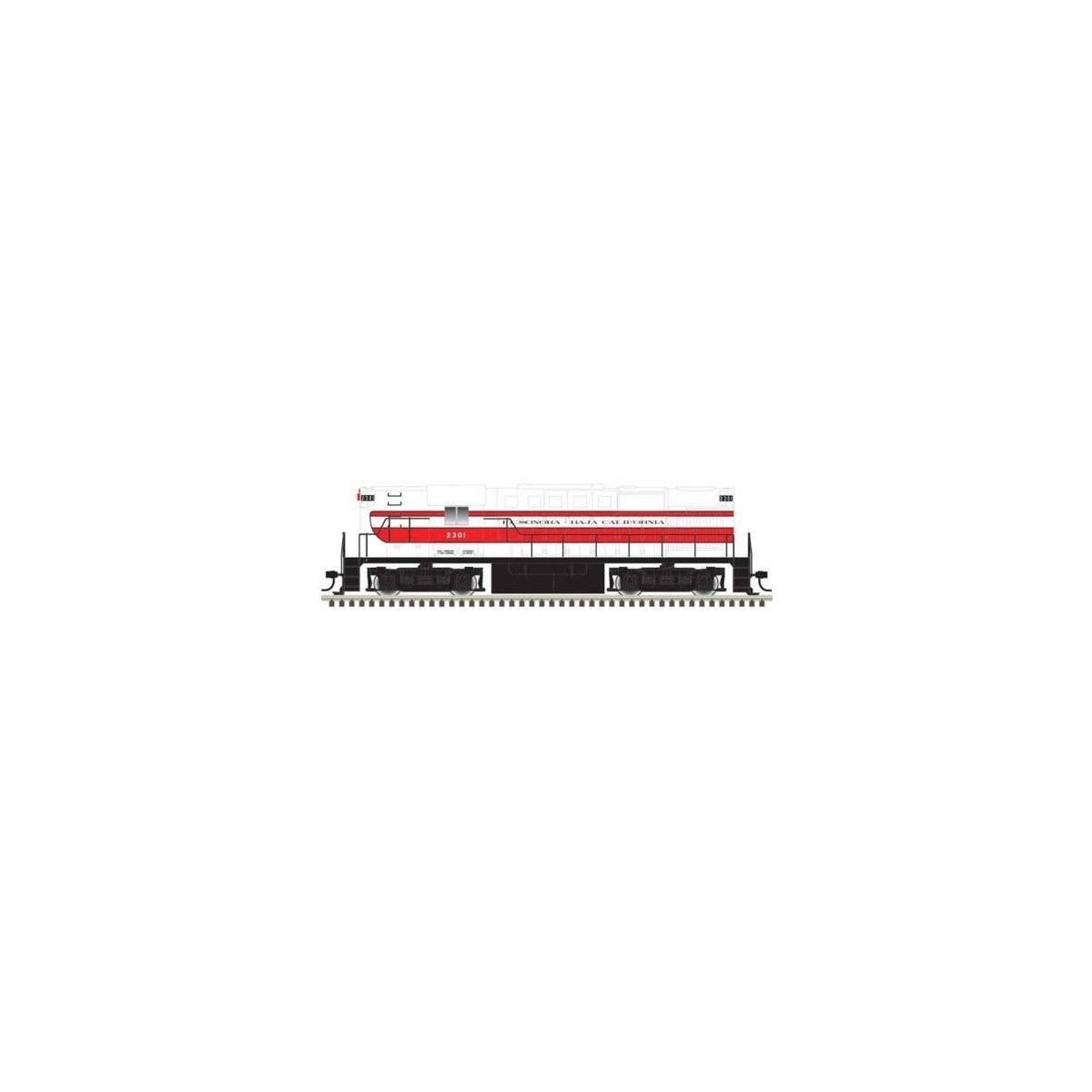 Alco RS11 - LokSound & DCC - Classic Gold -- Sonora Baja California 2301 (red, white), N, Atlas Model Railroad Co. 40005890