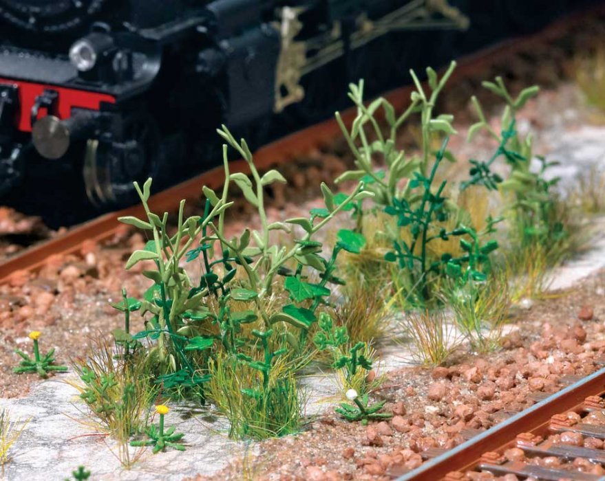 Trackside Weeds -- Kit, HO, Walthers SceneMaster 1118