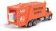 International(R) 7600 Garbage Truck - Assembled -- Sanitation District (orange), HO, Walthers SceneMaster 11770