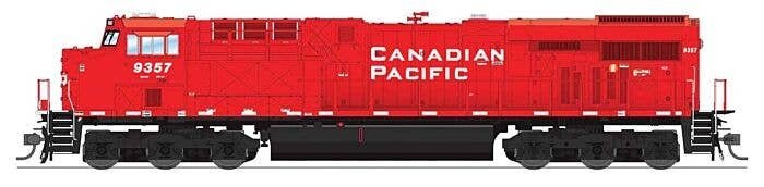 GE ES44AC - Standard DC - Stealth -- Canadian Pacific 9568 (red, white, black), HO, Broadway Limited Imports 8556