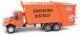 International(R) 7600 Garbage Truck - Assembled -- Sanitation District (orange), HO, Walthers SceneMaster 11770