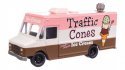Morgan Olson(R) Route Star Van -- Traffic Cones Ice Cream Food Truck, HO, Walthers SceneMaster 12108