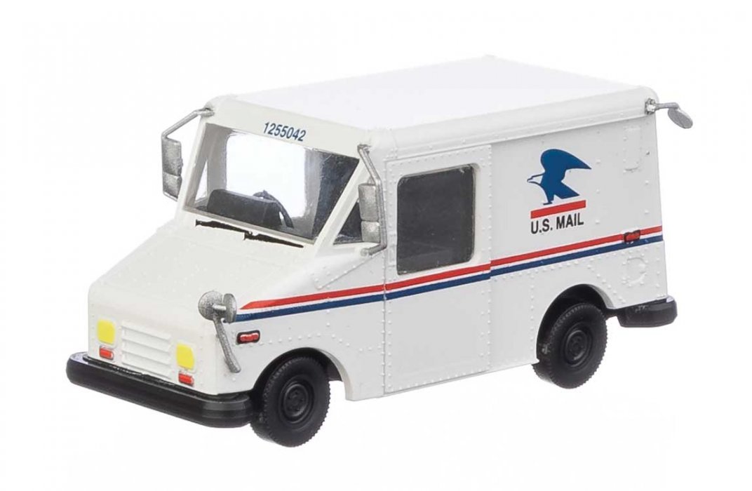 Long Life Vehicle (LLV) Mail Truck -- United States Postal Service(R) (1980s Scheme), HO, Walthers SceneMaster 12252