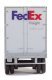 53′ Stoughton Trailer 2-Pack - Assembled -- FedEx Freight, HO, Walthers SceneMaster 2452