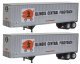 40′ Trailmobile Trailer 2-Pack- Assembled -- Illinois Central, HO, Walthers SceneMaster 2506