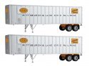 Flexi-Van 40′ Trailer 2-Pack - Assembled -- Pittsburgh & Lake Erie (yellow NYC logo, Flexi-V, HO, Walthers SceneMaster 2611