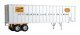 Flexi-Van 40′ Trailer 2-Pack - Assembled -- Pittsburgh & Lake Erie (yellow NYC logo, Flexi-V, HO, Walthers SceneMaster 2611