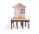 Fisherman`s Shanty -- Laser-Cut Wood Kit - 3-9/64 x 1-1/2 x 2-1/8` 8 x 3.7 x 5.4cm, HO, Walthers SceneMaster 4110