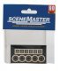 Manhole Covers & Sewer Grates -- Etched-Metal - 4 Manhole Covers & 6 Sewer Grates, HO, Walthers SceneMaster 4123